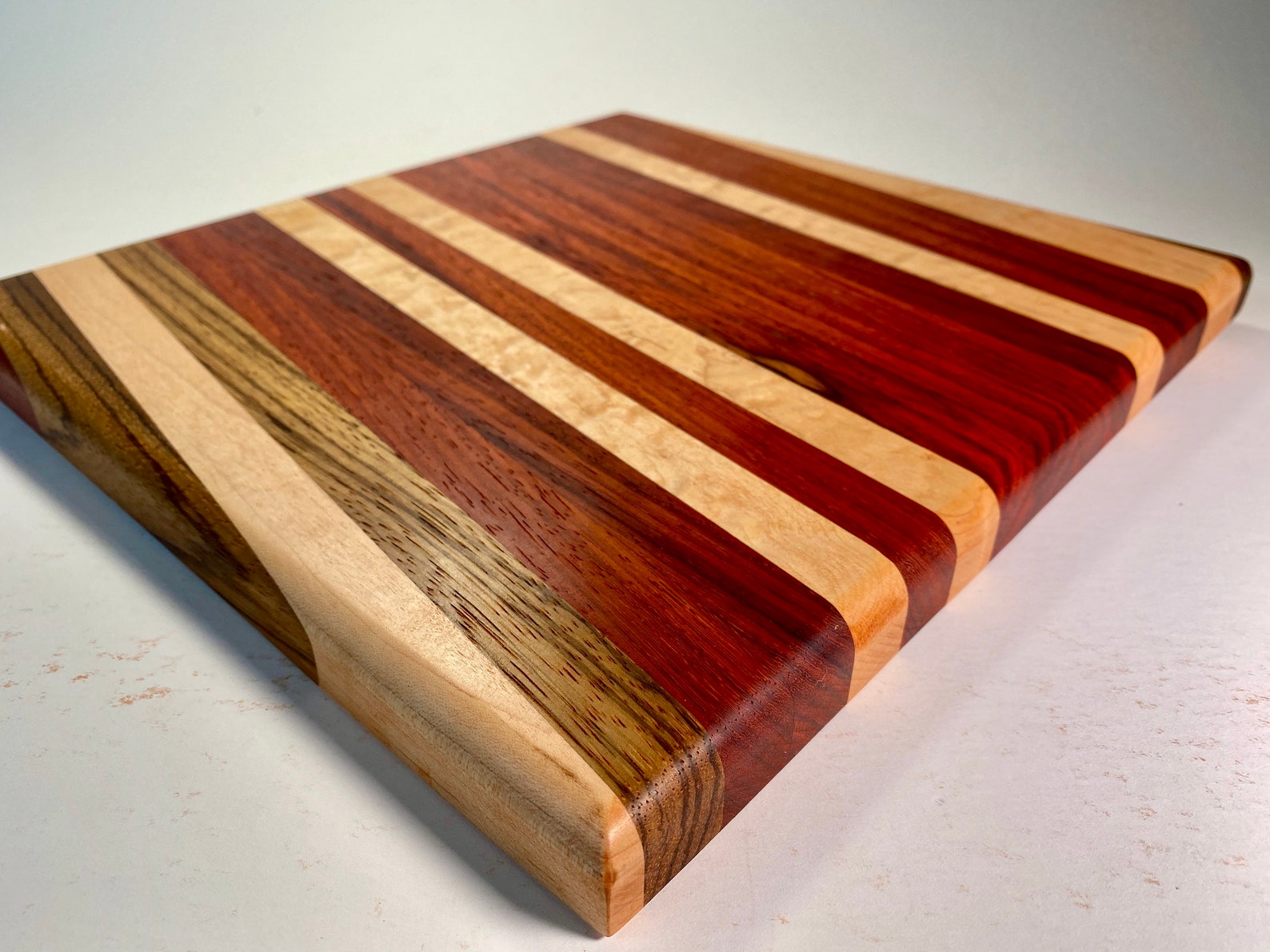Cutting Board 123/4inx12inx7/8in Zebrawood Maple Padauk Etsy