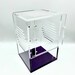 purplebox 6x6x9 “HEXED” - Front opening acrylic pet tarantula spiderling jumping spider enclosure 
