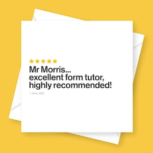 Formulaire d'évaluation personnalisé Carte du tuteur - Merci, appréciation, trimestre ou fin d'année scolaire, entièrement personnalisé, sur mesure, recommandé