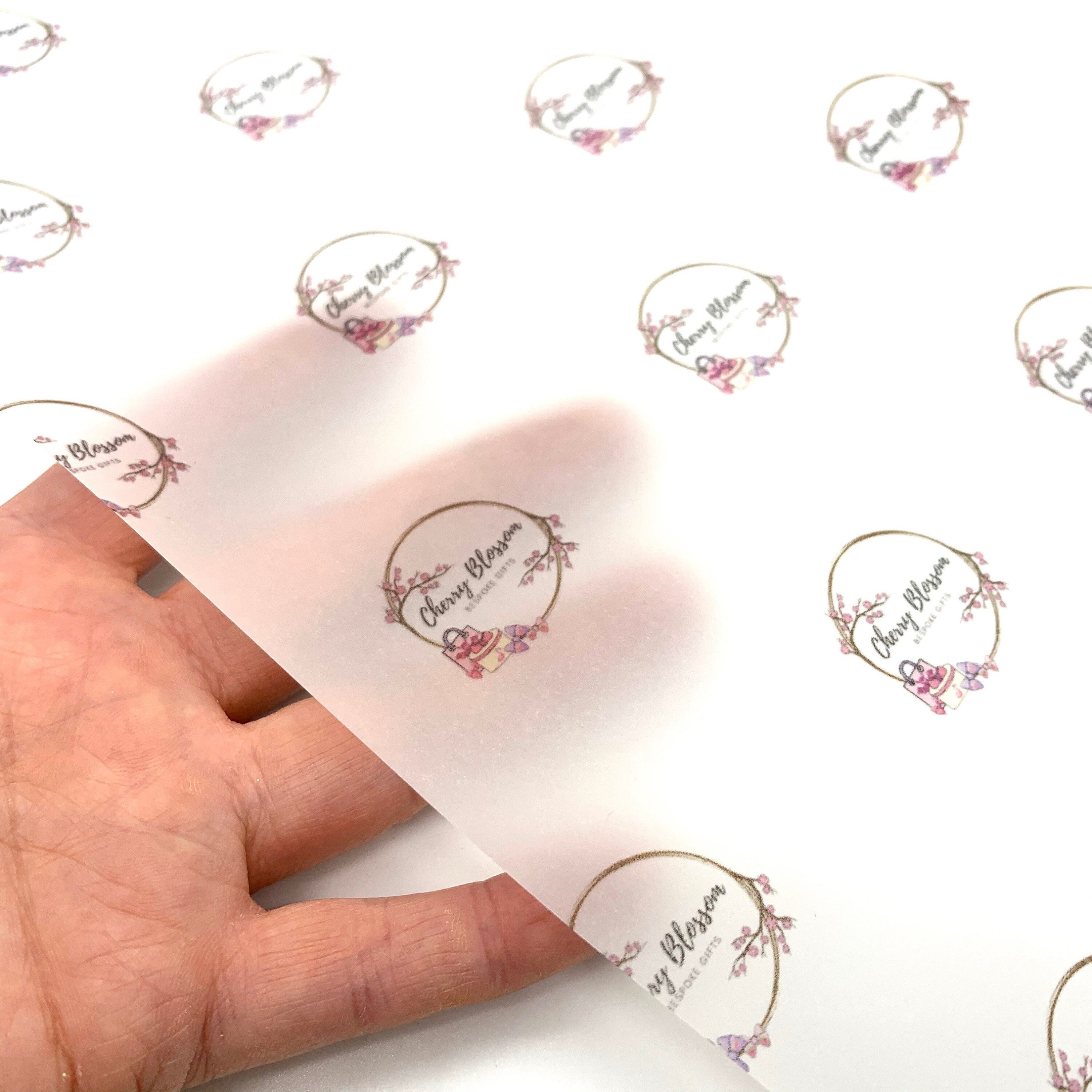 Personalised Logo Printed Vellum Paper for Packaging Tissue Etsy