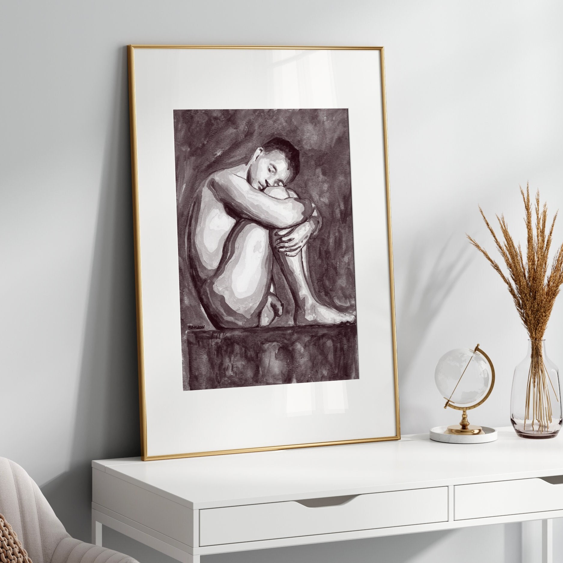 Male Nude Sleeping Full Frontal Nudity Erotic Vintage Photo - Etsy