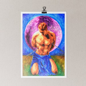 Full Nude Watercolor Art Print Gay Art Print Homoerotic - Etsy