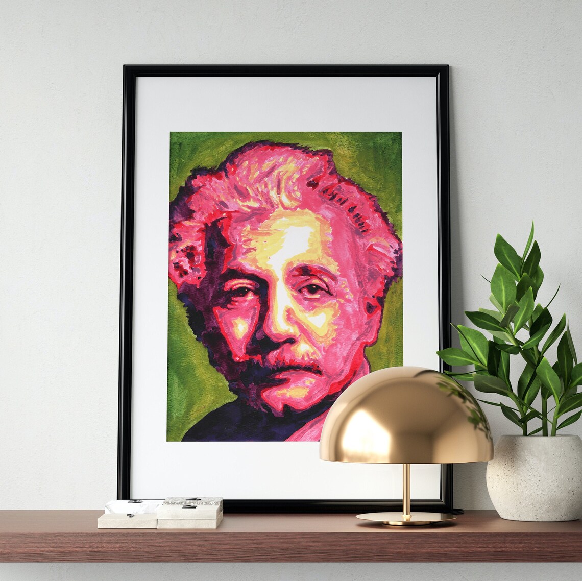 Albert Einstein Print Watercolor Print Pink Prints Pop Art Etsy Albert Einstein Print Watercolor Print Pink Prints Pop Art Etsy