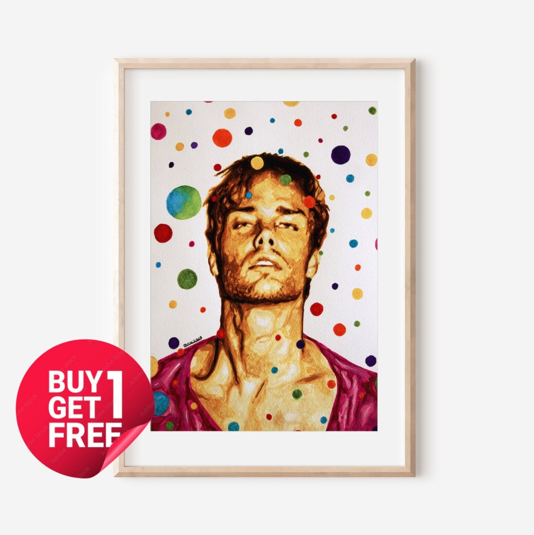 Drip Painting Gay Art Print Same Sex Couple Gift Same Sex Etsy