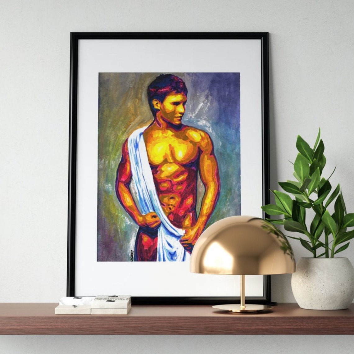 Gay Male Art Prints Homoerotic Wall Hanging Male Figure Etsy