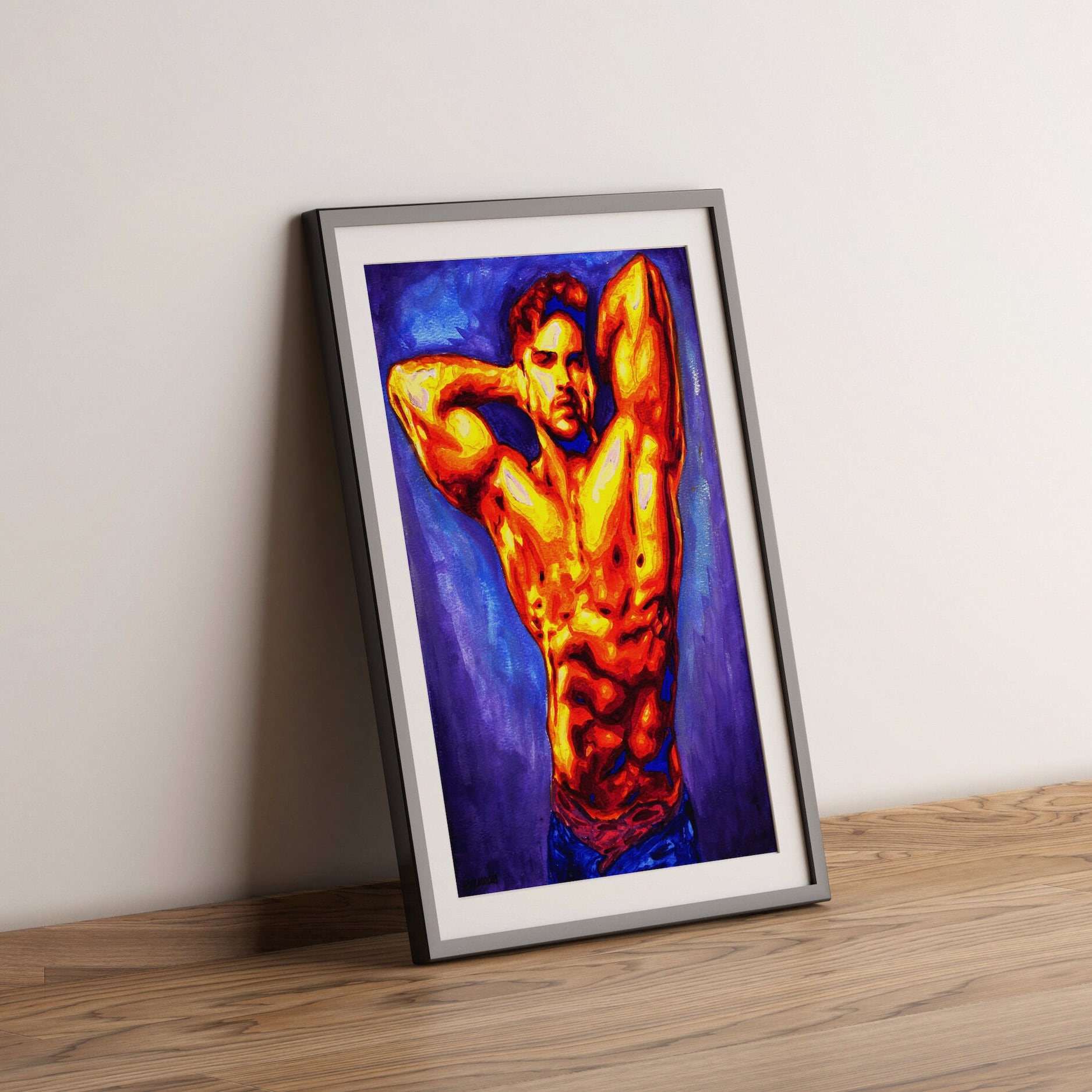 naked-male-a-naked-male-b-nude-set-of-2gay-art-printmale-etsy