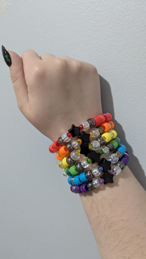Ghost Year Zero-inspired Kandi Friendship Bracelet Set - Etsy
