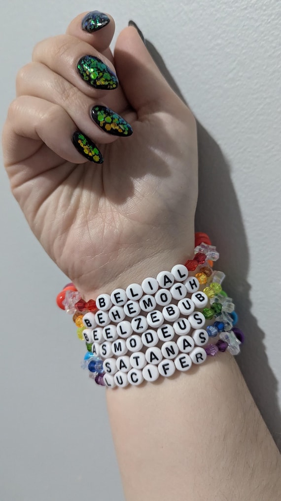 Ghost Year Zero-inspired Kandi Friendship Bracelet Set - Etsy