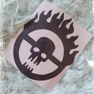 Motor Skull Adhesive Vinyl Decal Sticker