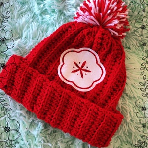 Dia Kurosawa Symbol Crochet Pom Pom Beanie Hat