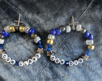 Ghost Paired Song Inspired Kandi Bead Bracelets