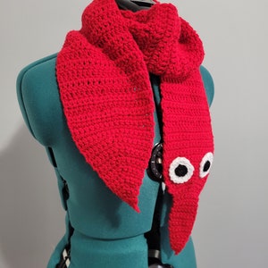 Worm on a String Inspired Crochet Scarf