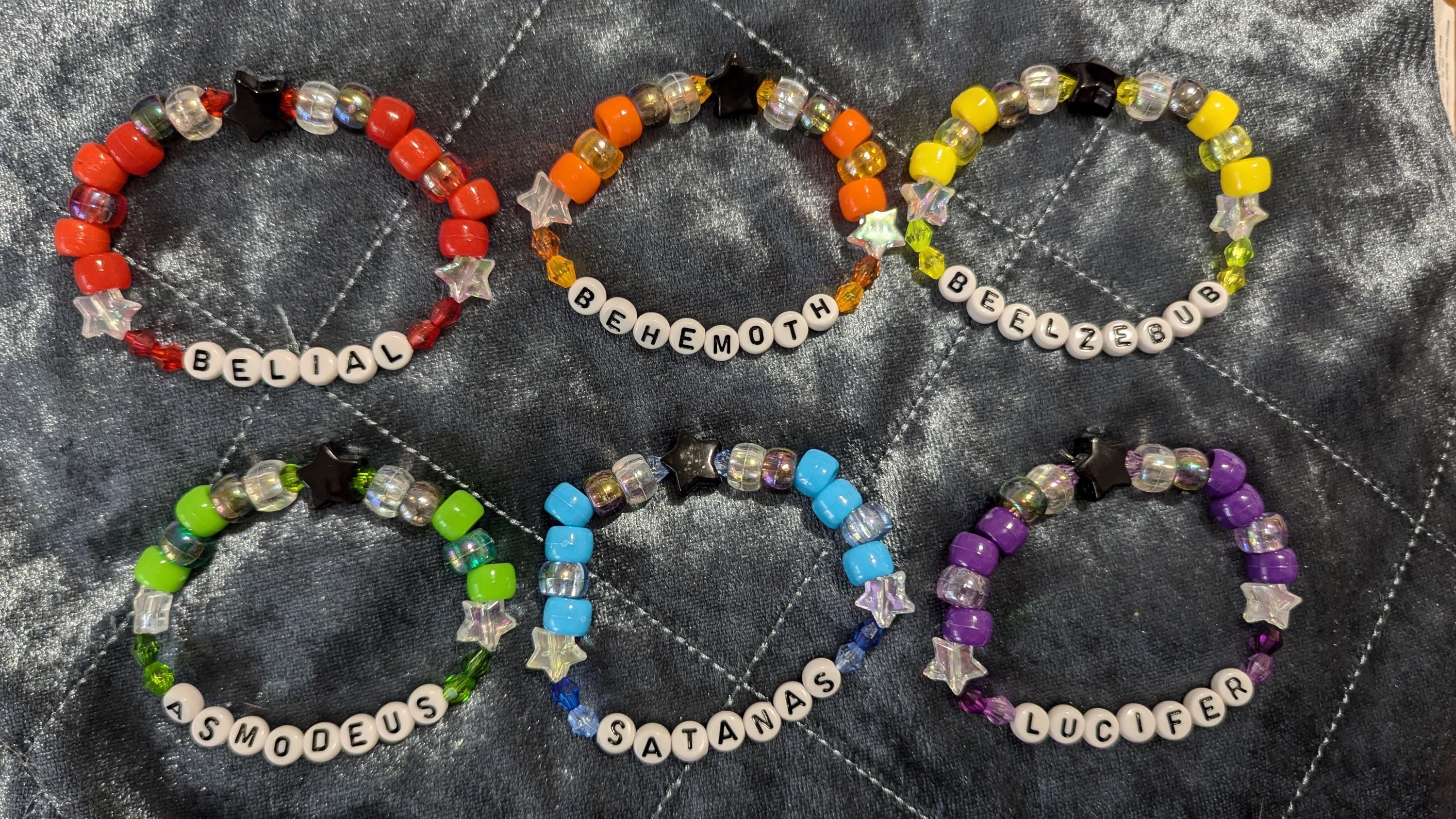 Ghost Year Zero-inspired Kandi Friendship Bracelet Set - Etsy