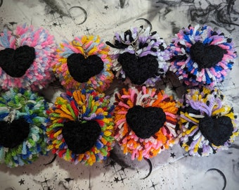 LGBTQIA+ Pride Pom Pom Keychains
