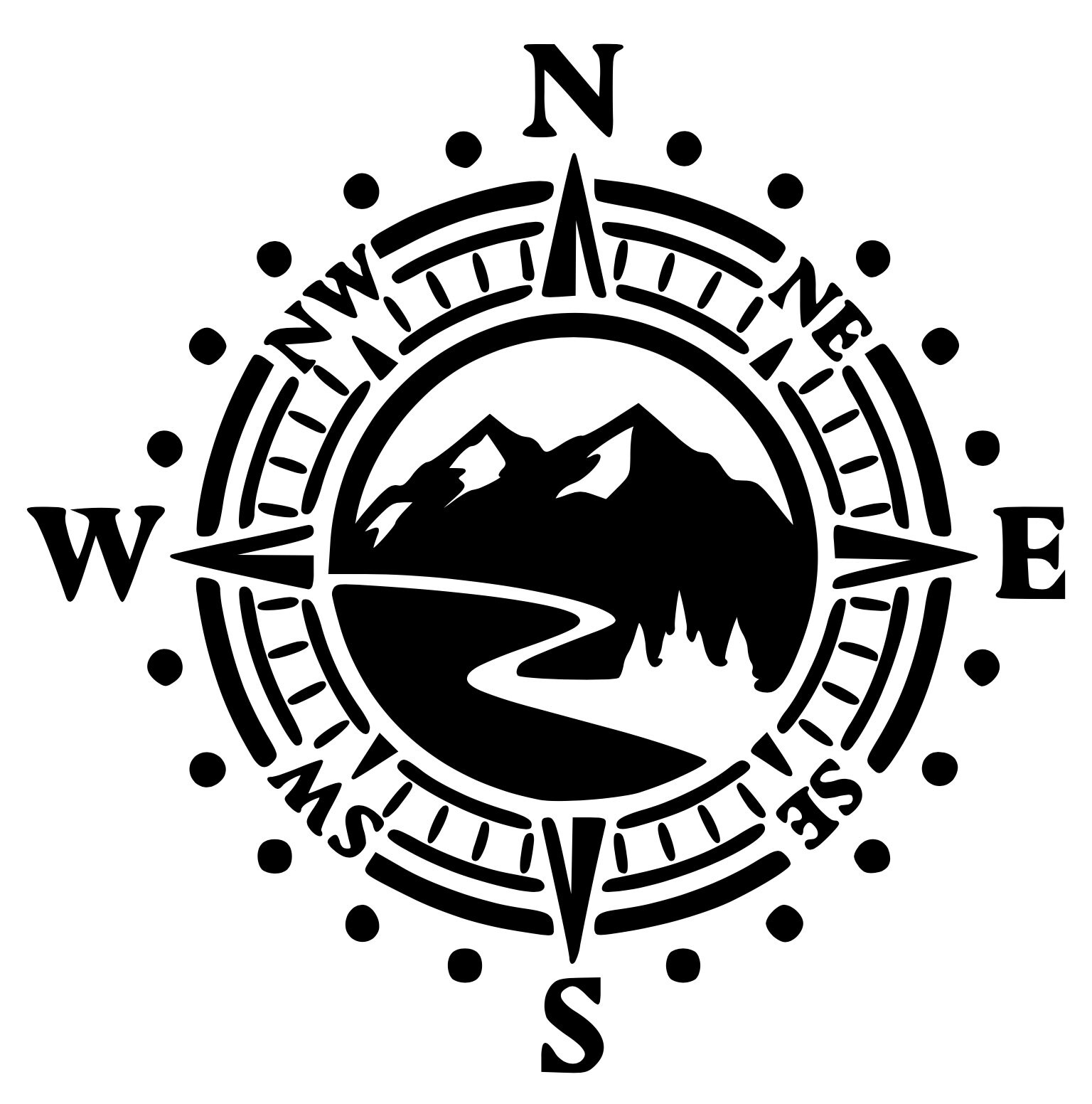 Compass Vinyl Decal for Computer Car Notebook Water Bottle Etsy