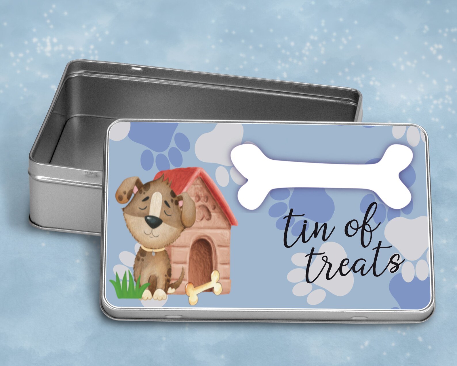 Personalised Dog Treat Tin Dog Treats Biscuits Food Etsy