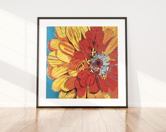 Zinnia Print Digital File
