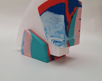 New! Red, Pink, Blue and Turqouise marble. Hario V60 filter paper holders. Jesmonite