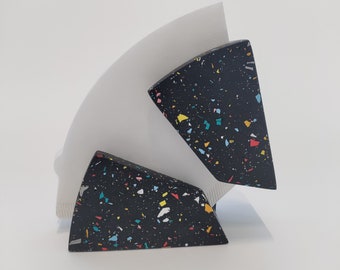 Dark Grey Terrazzo Jesmonite Standard Size 04 Filter Paper Holder