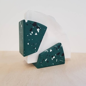 Dark green Terrazzo V60 Coffee Filter paper Holder