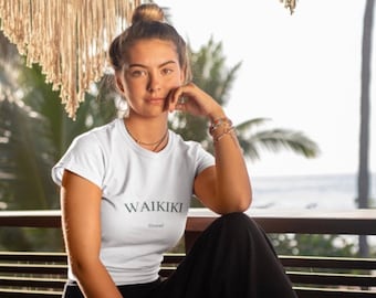 Waikiki Hawaii  Unisex T-Shirt; Honolulu Hawaii Travel Tshirt