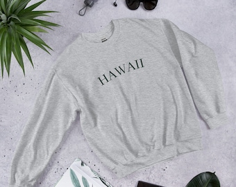 Hawaii Unisex Sweatshirt; Honolulu Hawaii Travel Hoodie