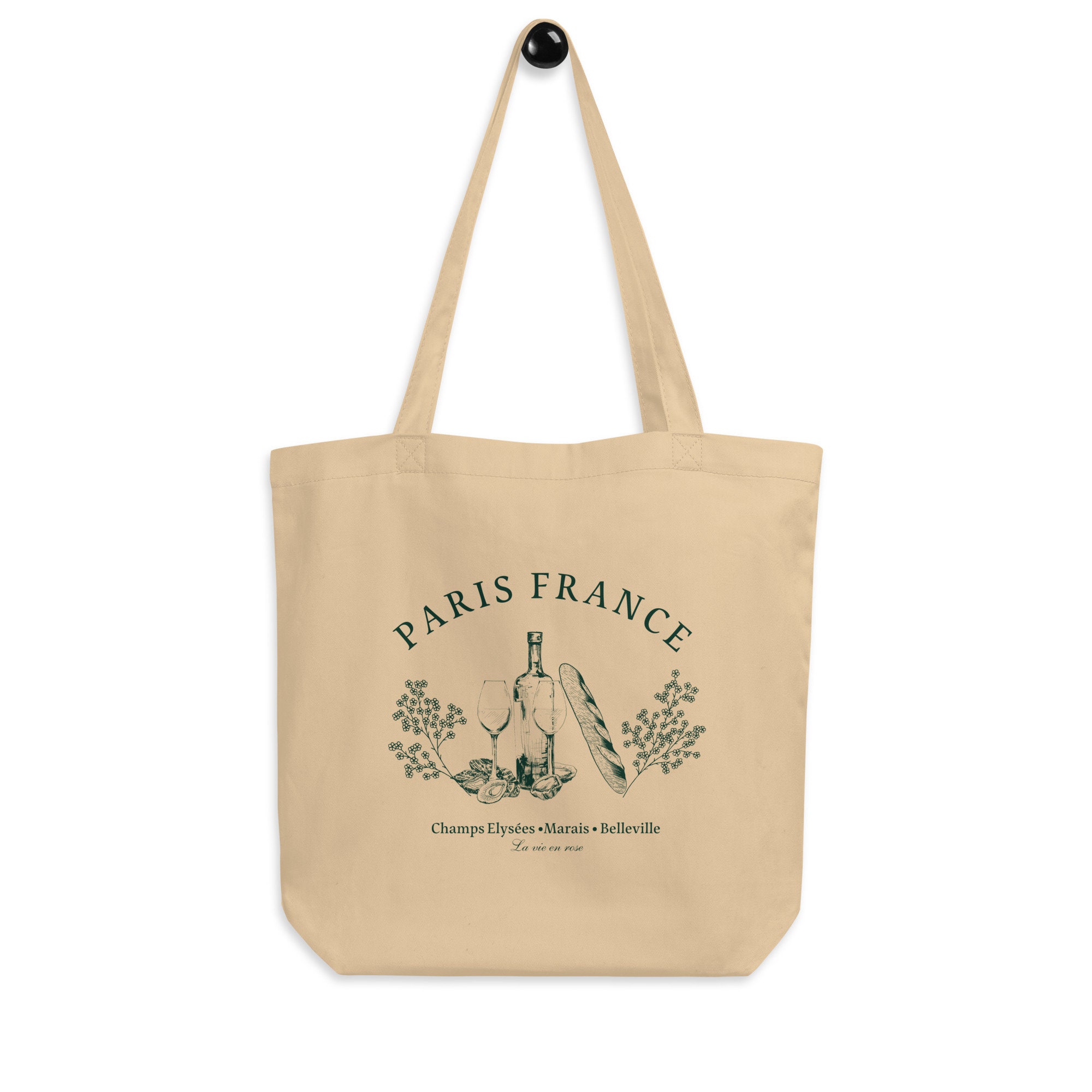 Paris France Eco Tote Bag La Vie En Rose Tote Bag Marais 