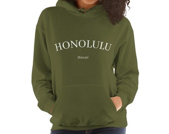Honolulu Unisex Hoodie: Honolulu Hawaii travel hoodie