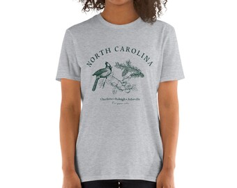 North Carolina T-Shirt; Raleigh T-shirt; Asheville T-shirt; Charlotte T-shirt; Outer Banks T-shirt; Green East Coast T-shirt