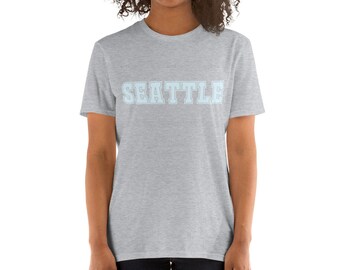 Seattle Short-Sleeve Unisex T-Shirt; Seattle Washington Tshirt, Seattle Vacation Tshirt, Seattle Bachelorette Tshirt