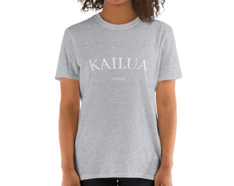 Kailua Hawaii Unisex T-Shirt; Honolulu Hawaii Travel tshirt