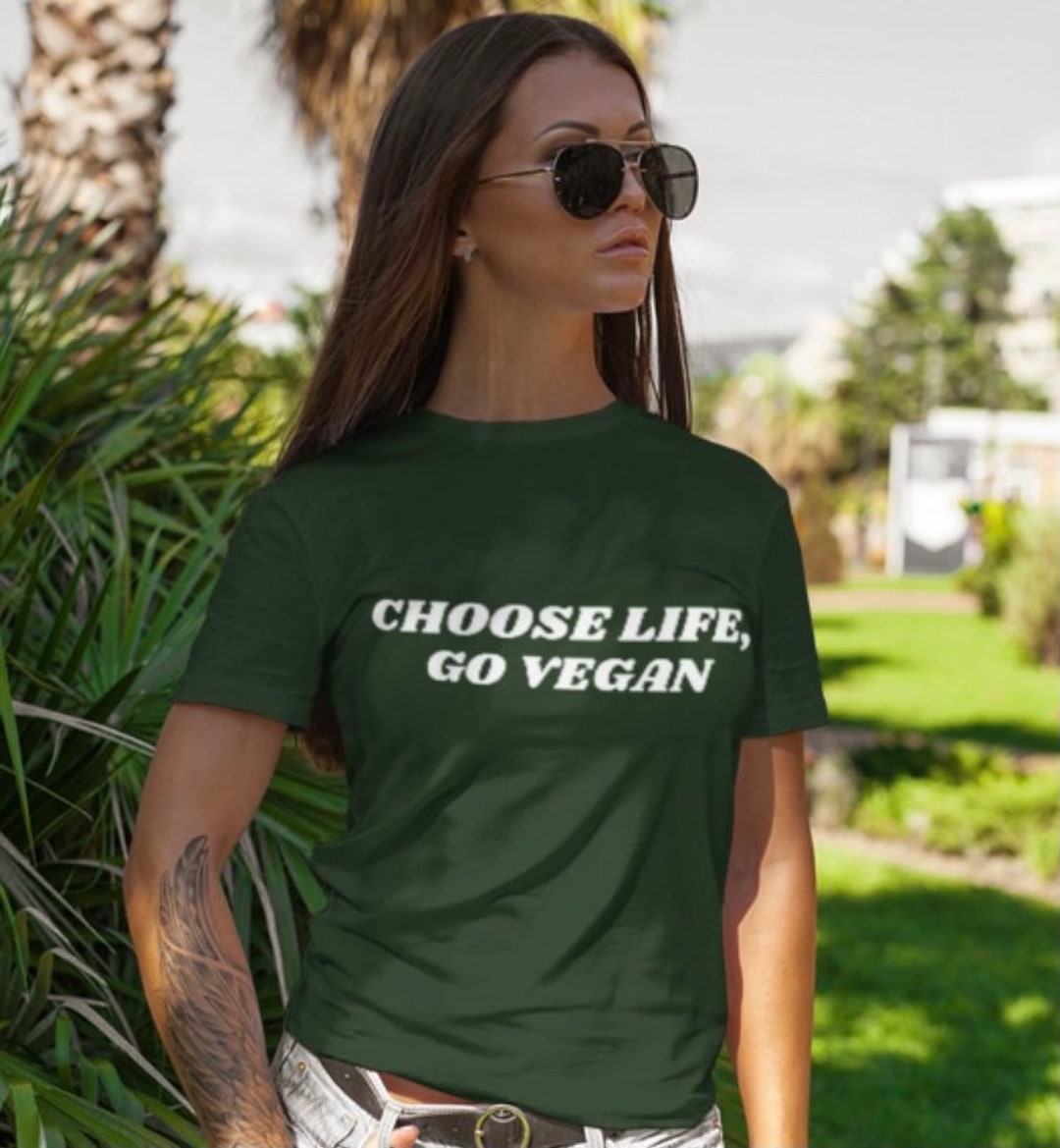 Choose Life Go Vegan Unisex T-shirt Animal Rights Tshirt - Etsy Australia Choose Life Go Vegan Unisex T-shirt Animal Rights Tshirt - Etsy Australia