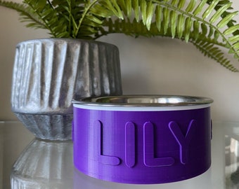 Custom Embossed Pet Bowl // Food & Water Bowls // Dog // Cat // Lightweight // Prices include HST/GST for Canadians