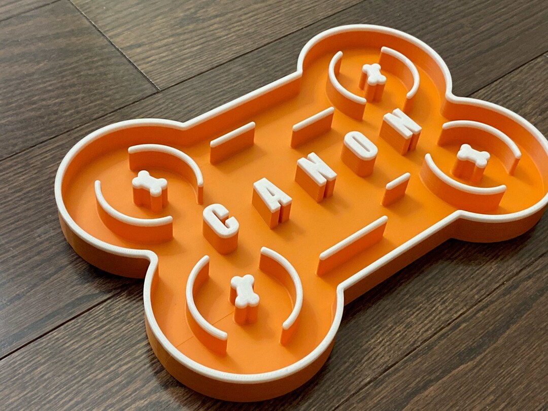 Bone Slow Feeder Dog & Cat Bowl // One Size // Food Bowl // Food Safe