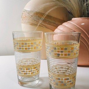 ensemble vintage de 2 verres à boire