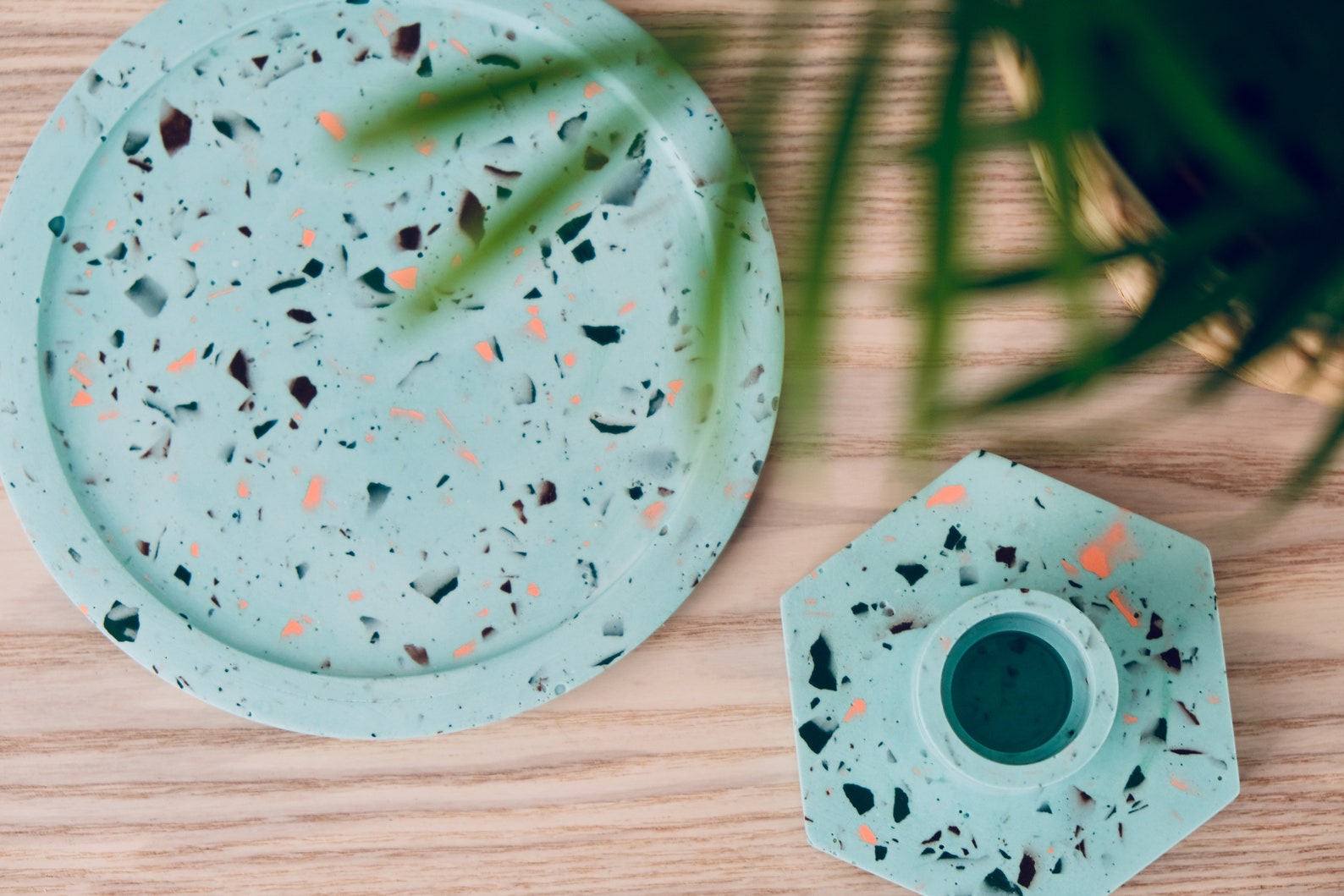 TERRAZZO DISH Jesmonite Jewerly Dish Home Decor Minimal Etsy