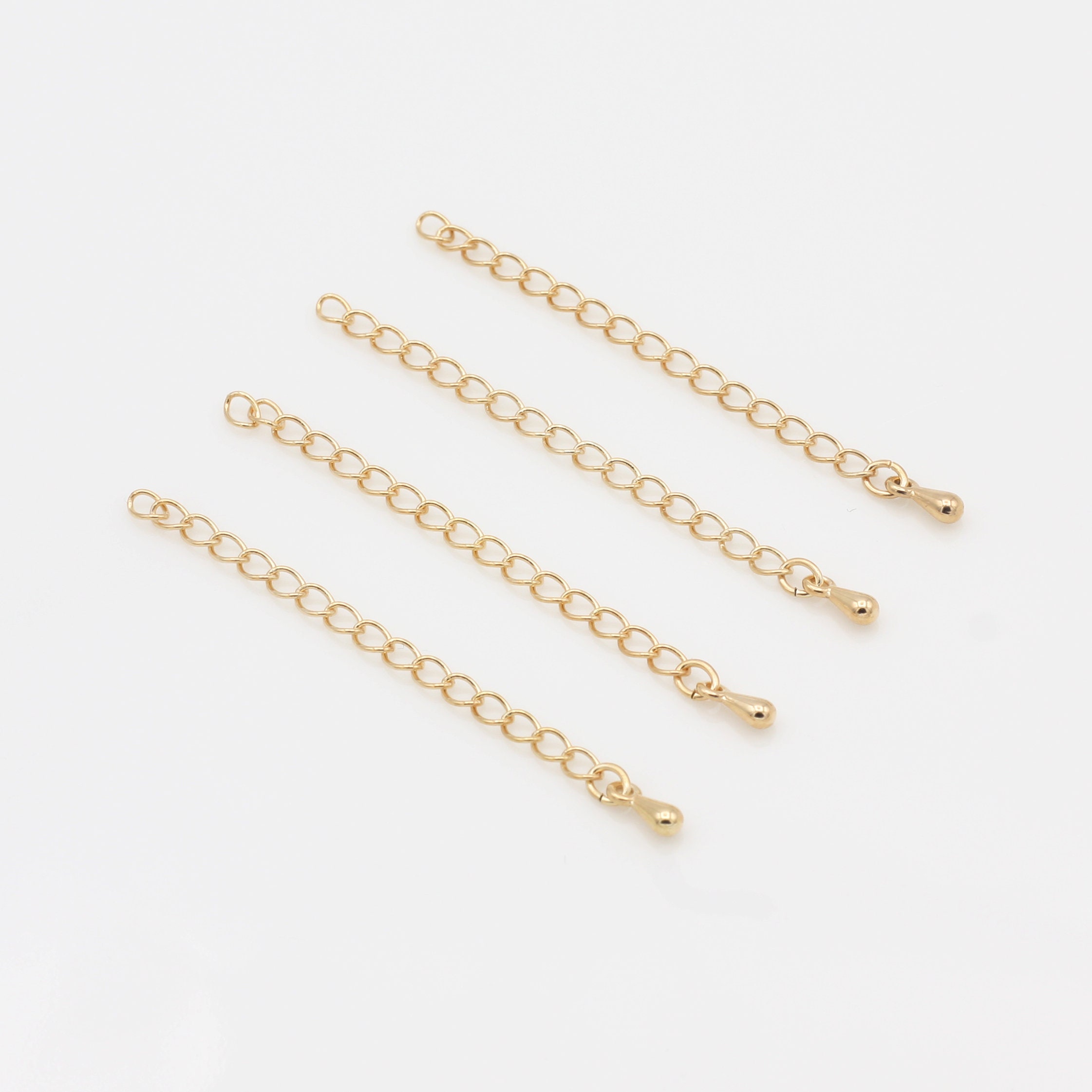 10 Gold Chain Extender Add 2 Inch Stainless Steel Gold Etsy
