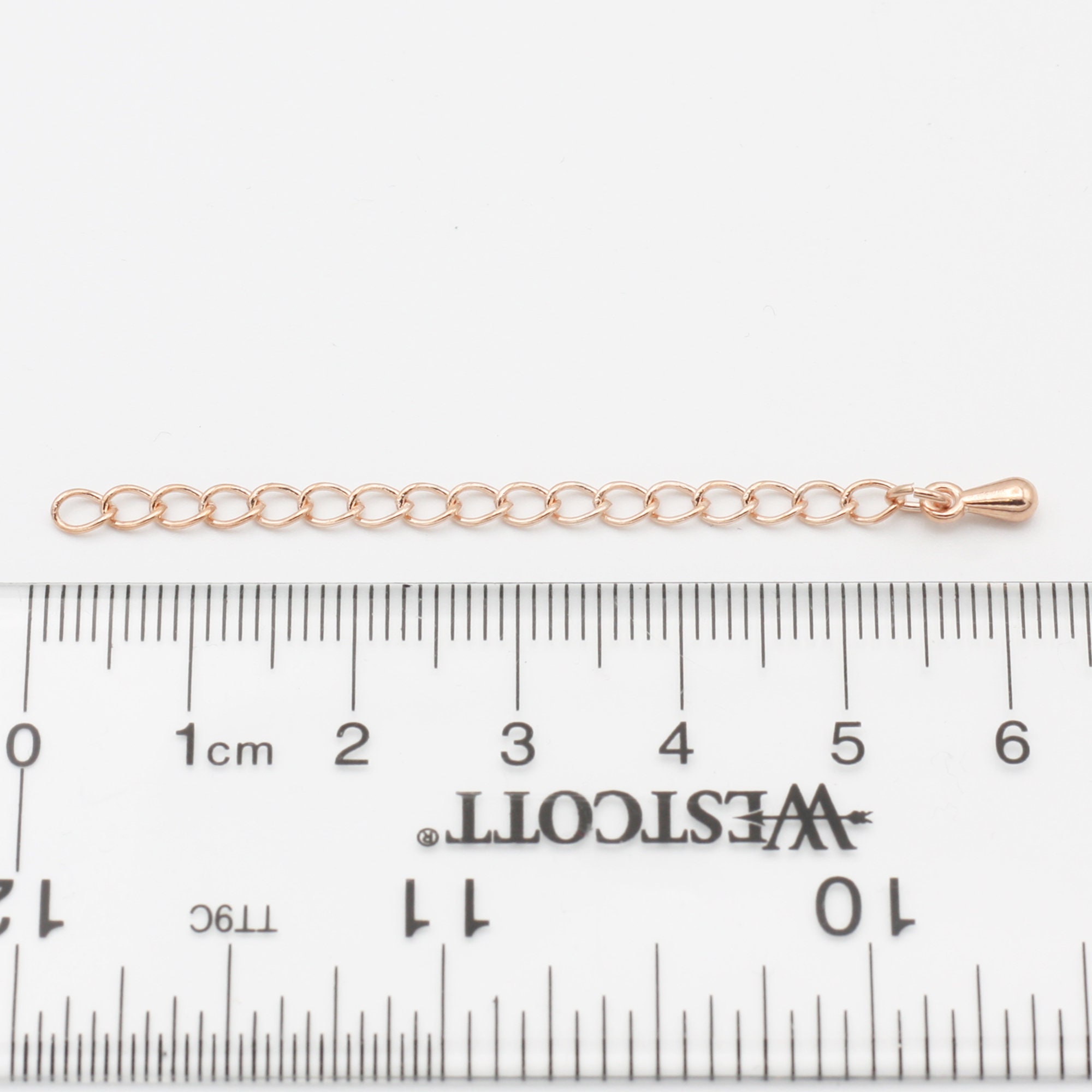 10 Rose Gold Chain Extender Add 2 Inch Rose Gold Necklace Etsy