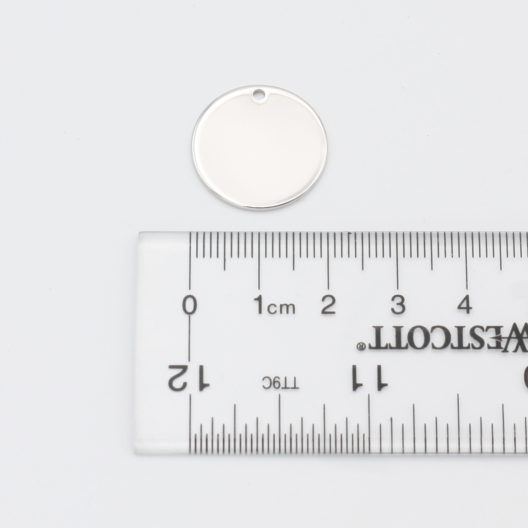 10 Silver 20mm Large Blank Disc Personalize Ready to Stamp Etsy