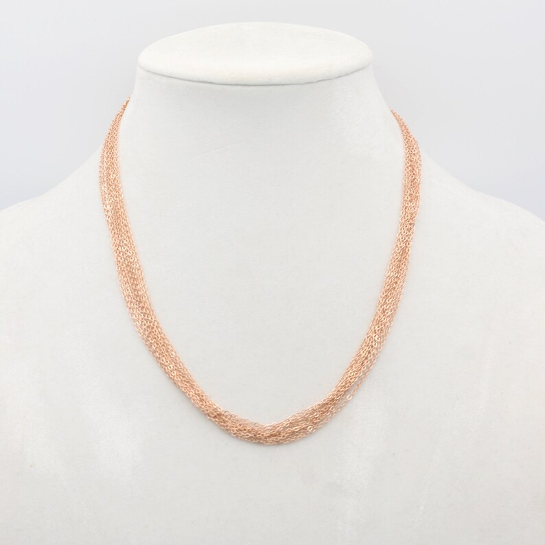 14 Rose Gold Basic Chain Necklace Cable Chains Bulk 10 Etsy