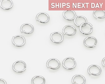 Silver O Shaped Open Jump Rings for Jewelry Making, 0.7mm Dainty Jump Ring Connectors, Wholesale DIY Findings Supply OJR-S