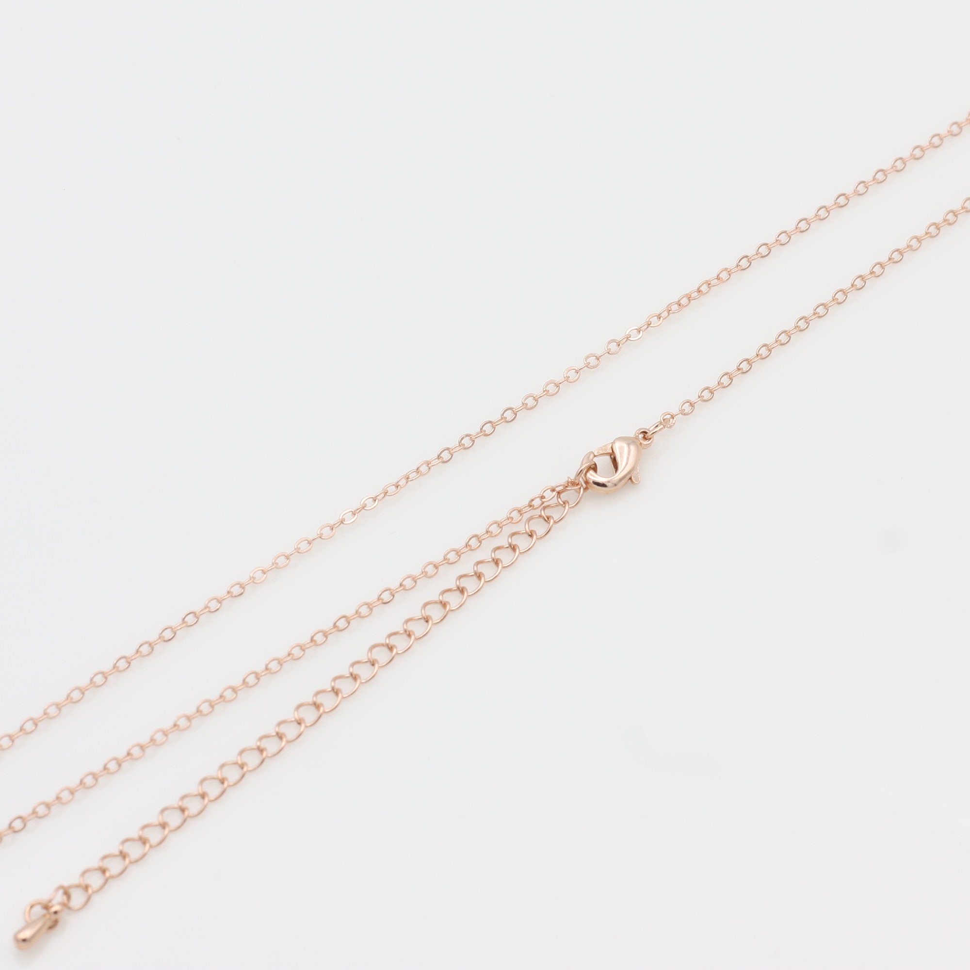 14 Rose Gold Basic Chain Necklace Cable Chains Bulk 10 | Etsy
