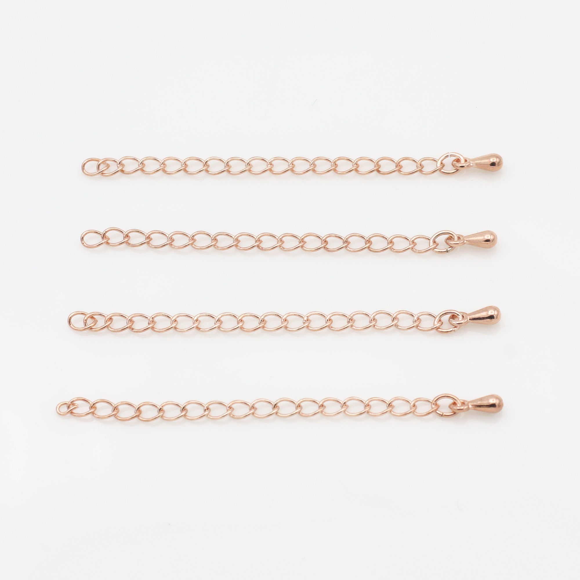 10 Rose Gold Chain Extender Add 2 Inch Rose Gold Necklace Etsy