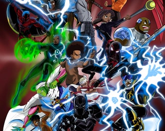 Black Anime Girl Etsy Black Anime Girl Etsy