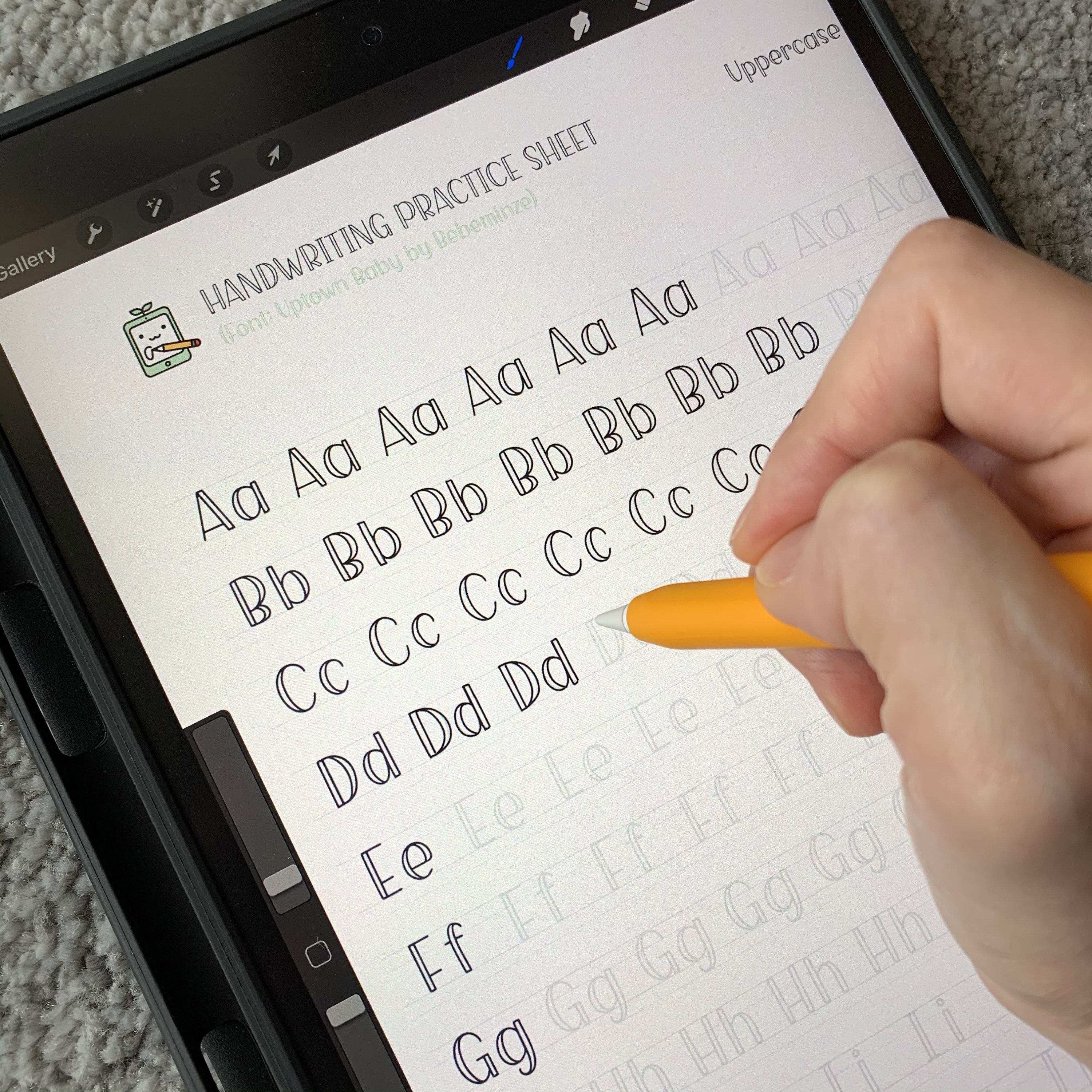 Cute Handwriting Practice Sheets Printable Handwriting Etsy Canada