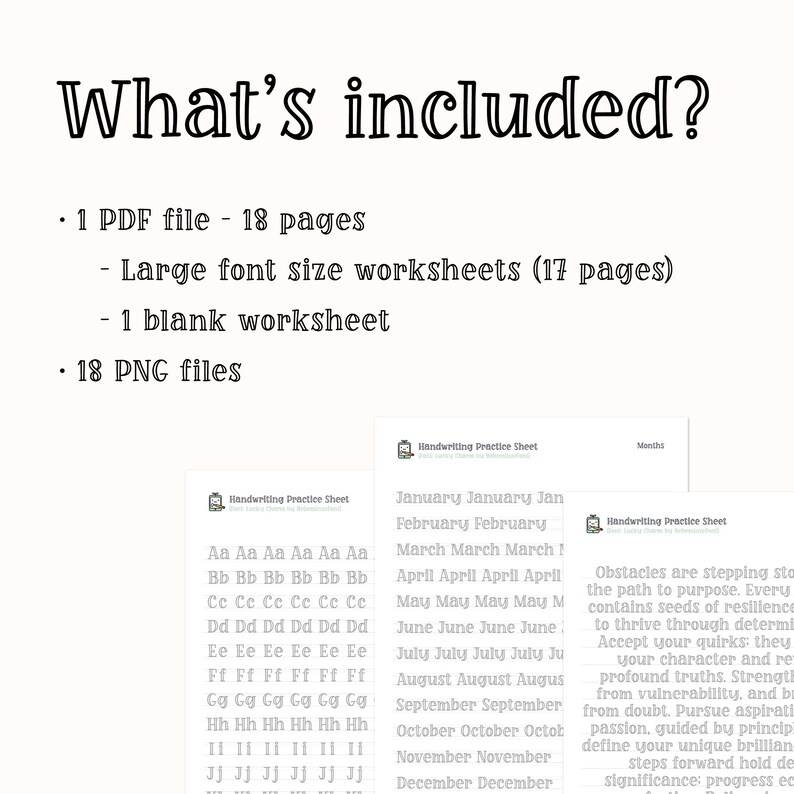 May include: A printable worksheet for practicing handwriting with a large font size. The worksheet includes the months of the year, January through December, written in a cursive font. The worksheet is designed for children learning to write.