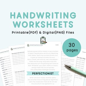 Hojas de trabajo de escritura a mano, hojas para imprimir, hojas de práctica de escritura a mano, práctica de escritura del alfabeto, trazado de letras del abecedario, escritura a mano ordenada, caligrafía