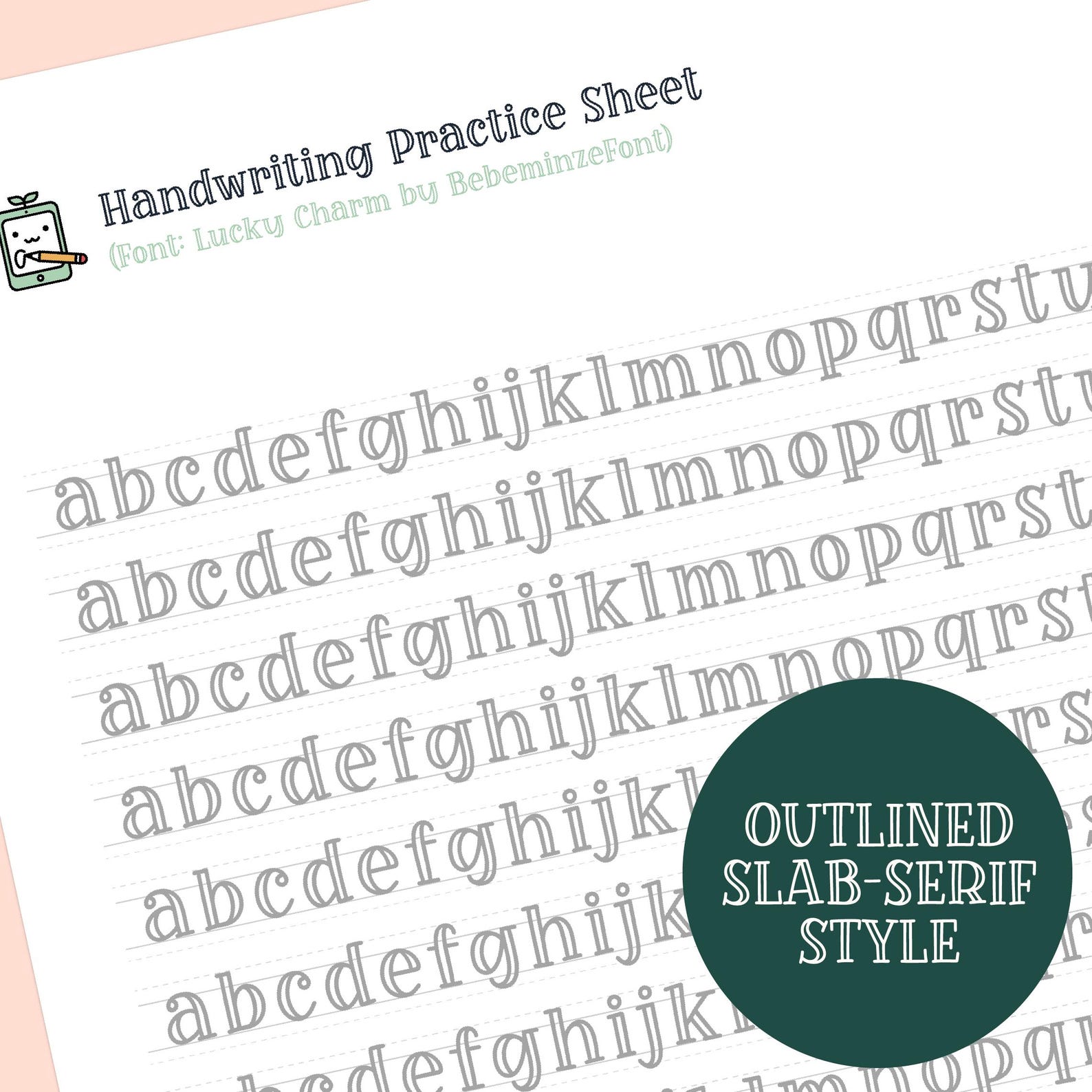 Handwriting Practice Printable Worksheets: Alphabet Letter Tracing ...