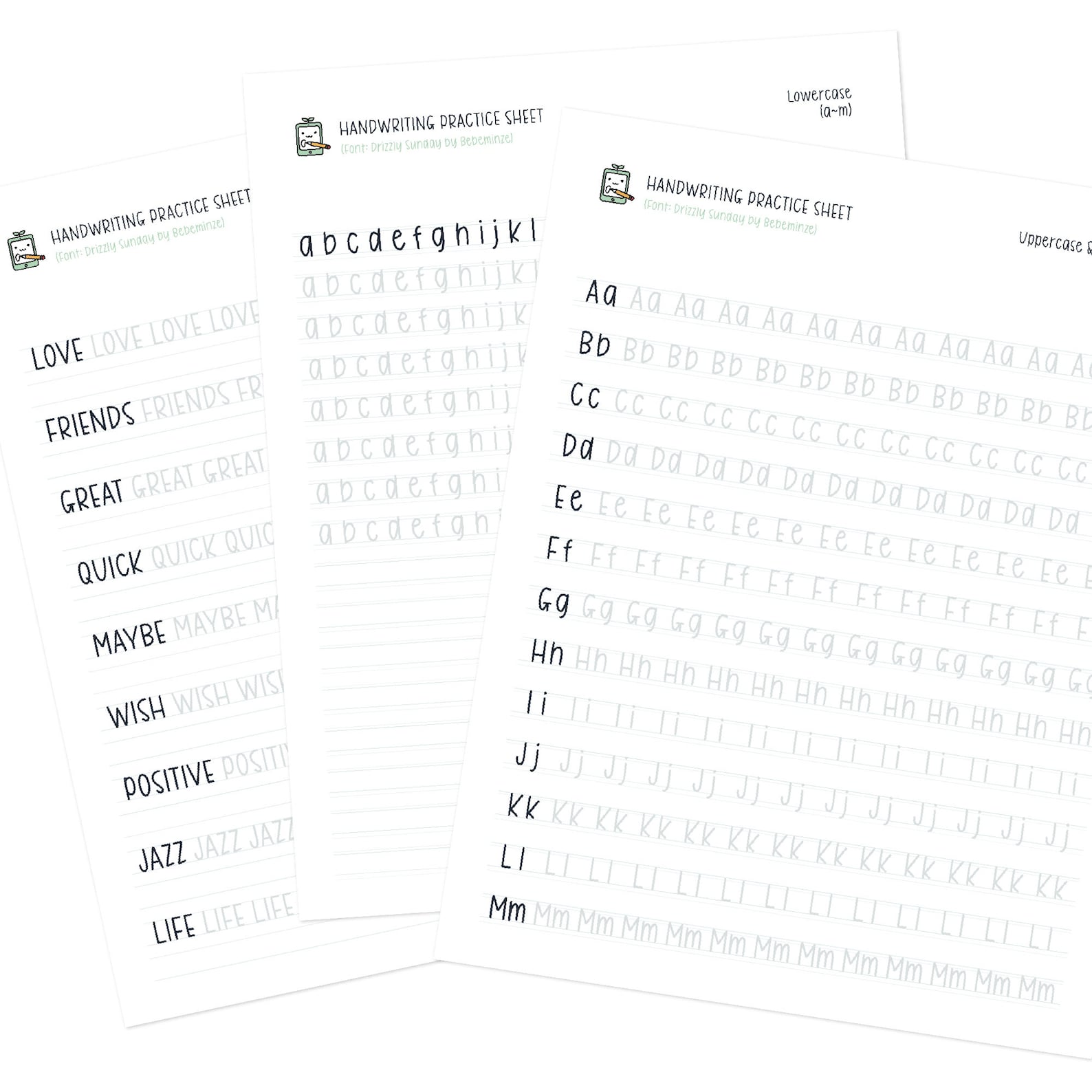 Neat Handwriting Practice Sheets Printable Handwriting - Etsy UK