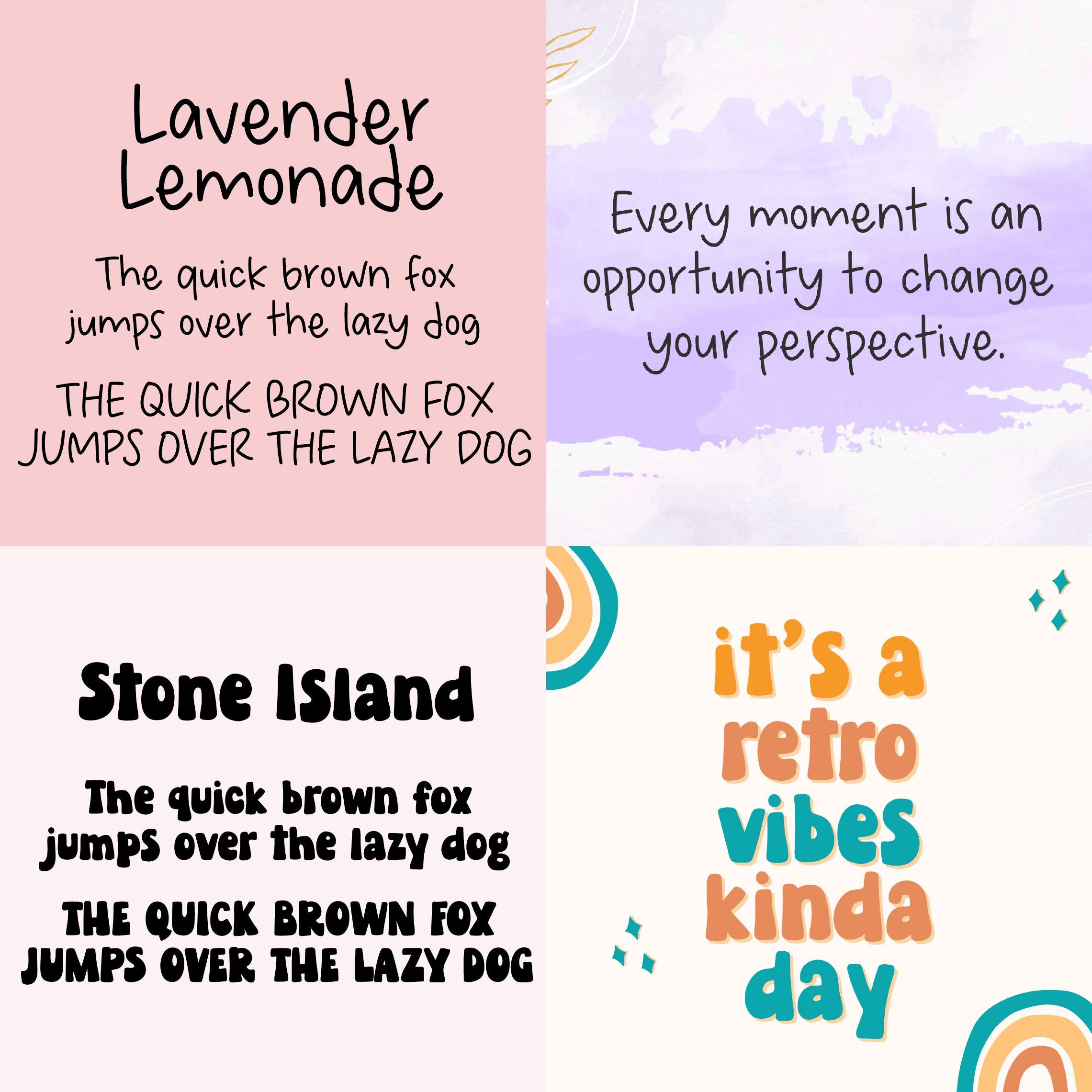 Cute and Quirky Font Bundle Handwritten Fonts for Study Notes & Carft ...